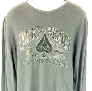 Lucky Brand Mens Grey Thermal Long Sleeve XL